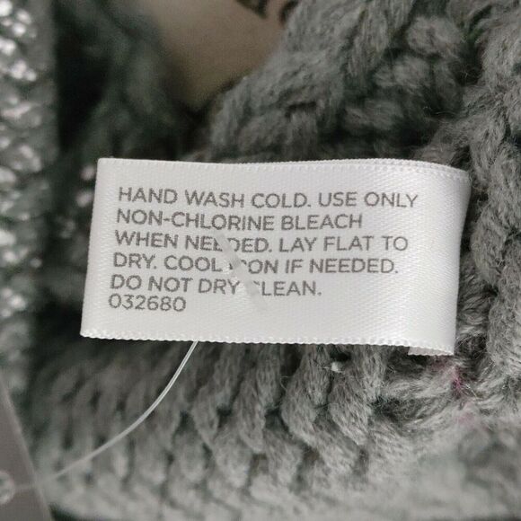 Women Scarf Infinity Gray Silver Tone Cowl Knit Metallic Boho Chic - Picture 11 of 12